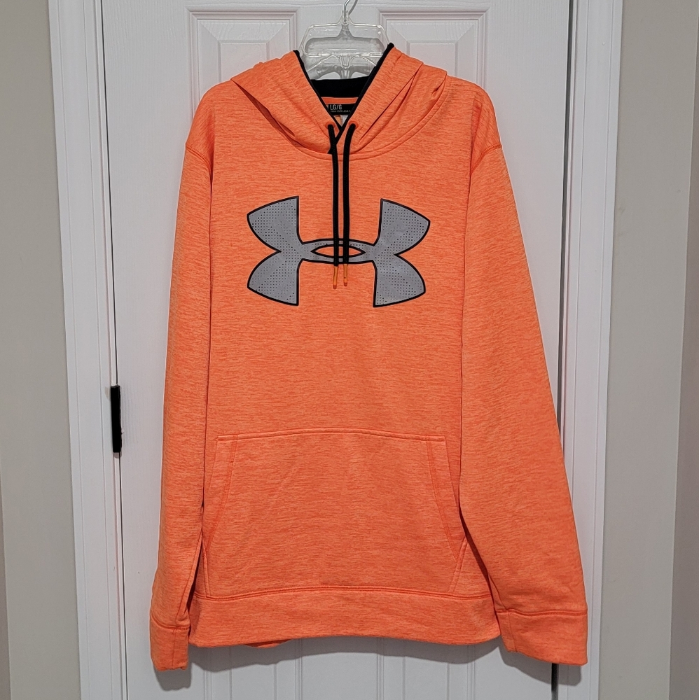 Men's Under Armour Orange Colored Hoodie (L)